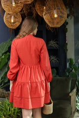 Lenora Frill Short Dress