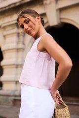 Nola Petal Linen Top