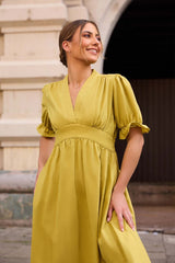 Sunwoven Linen Dress