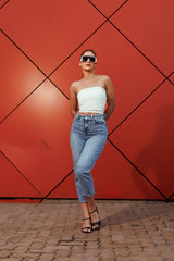 Elevate High-Rise Straight Denim