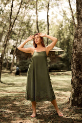 Mira Flor Linen Dress