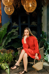 Lenora Frill Short Dress