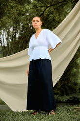 Aurelia Bloom Linen Top