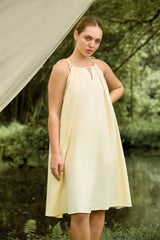 Lunara Bloom Linen Dress