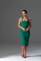 Adria Back-Tie Midi Dress