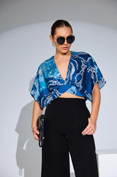 Crystal Bloom Sleeve Top