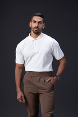 Gridline Tipped Collar Polo