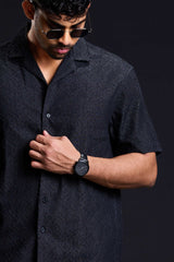 The Hexa Texture Button-Up