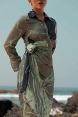 Saffron Glow Maxi Dress