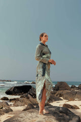 Saffron Glow Maxi Dress