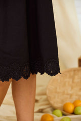 Sun Bloom Linen Dress