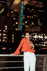 Bellflower Ruffle Top