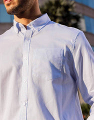 Guardian Long Sleeve Shirt - White and Blue