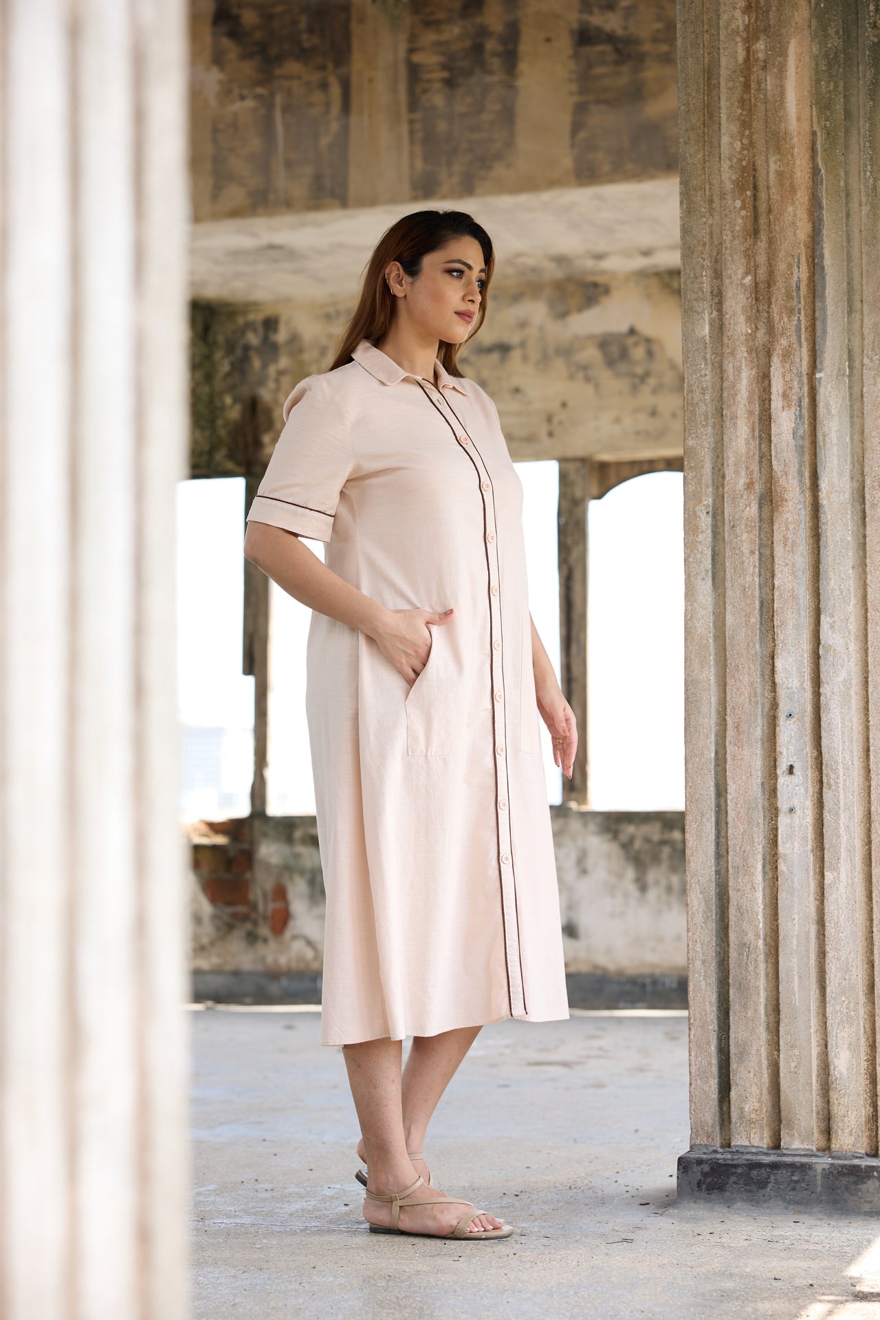 Lina Linen Dress