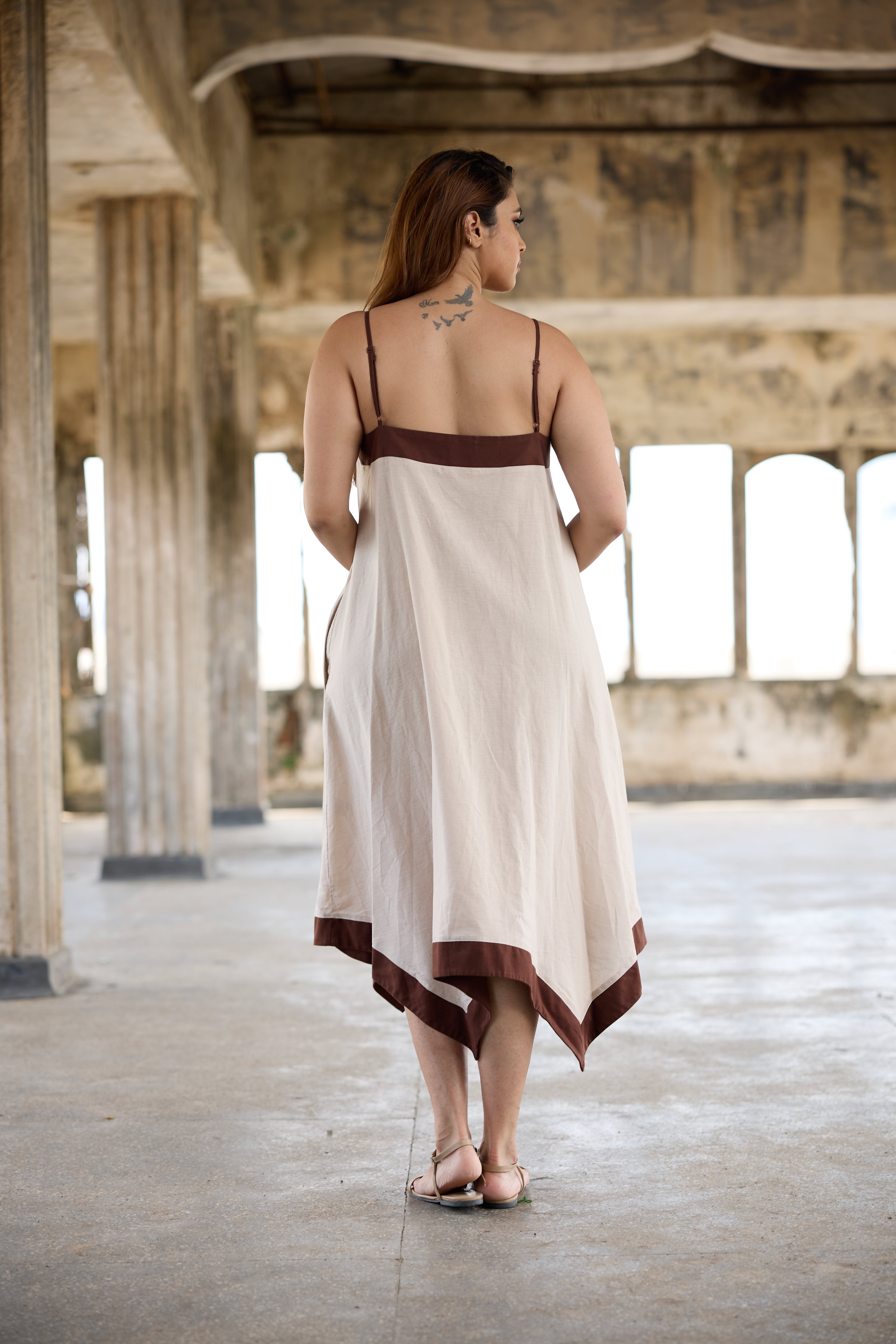Talia Loom Linen Dress