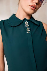 Bloom Flower Embroidery Top