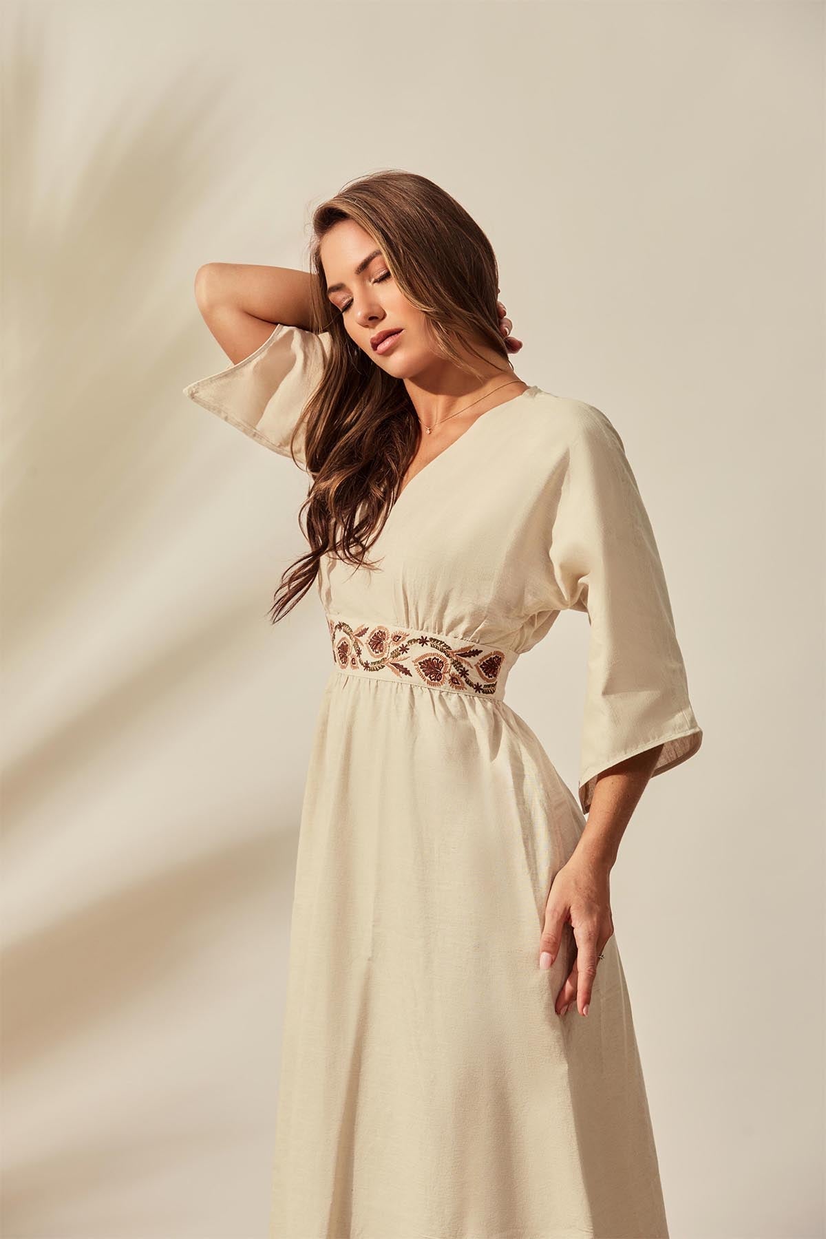 Amara Bloom Linen Dress