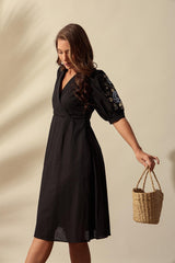 Mira Linen Dress