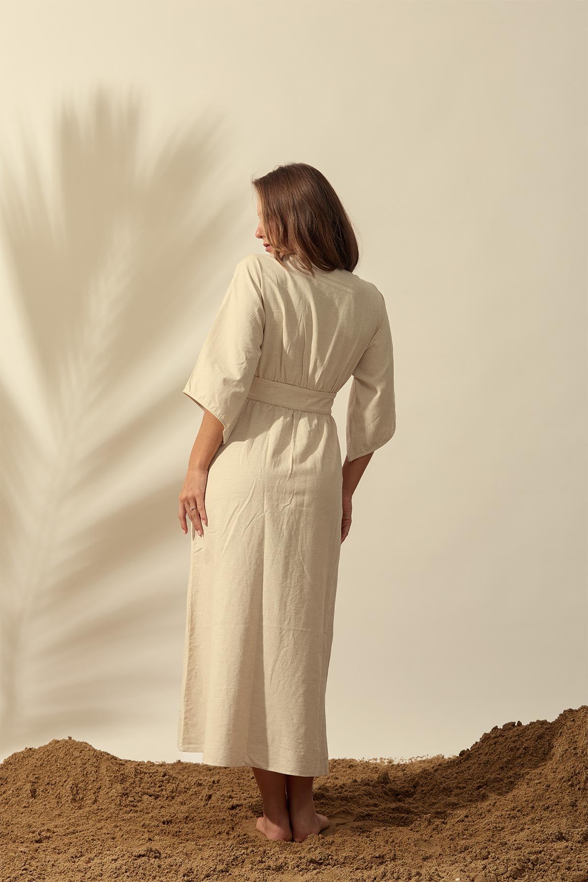 Amara Bloom Linen Dress