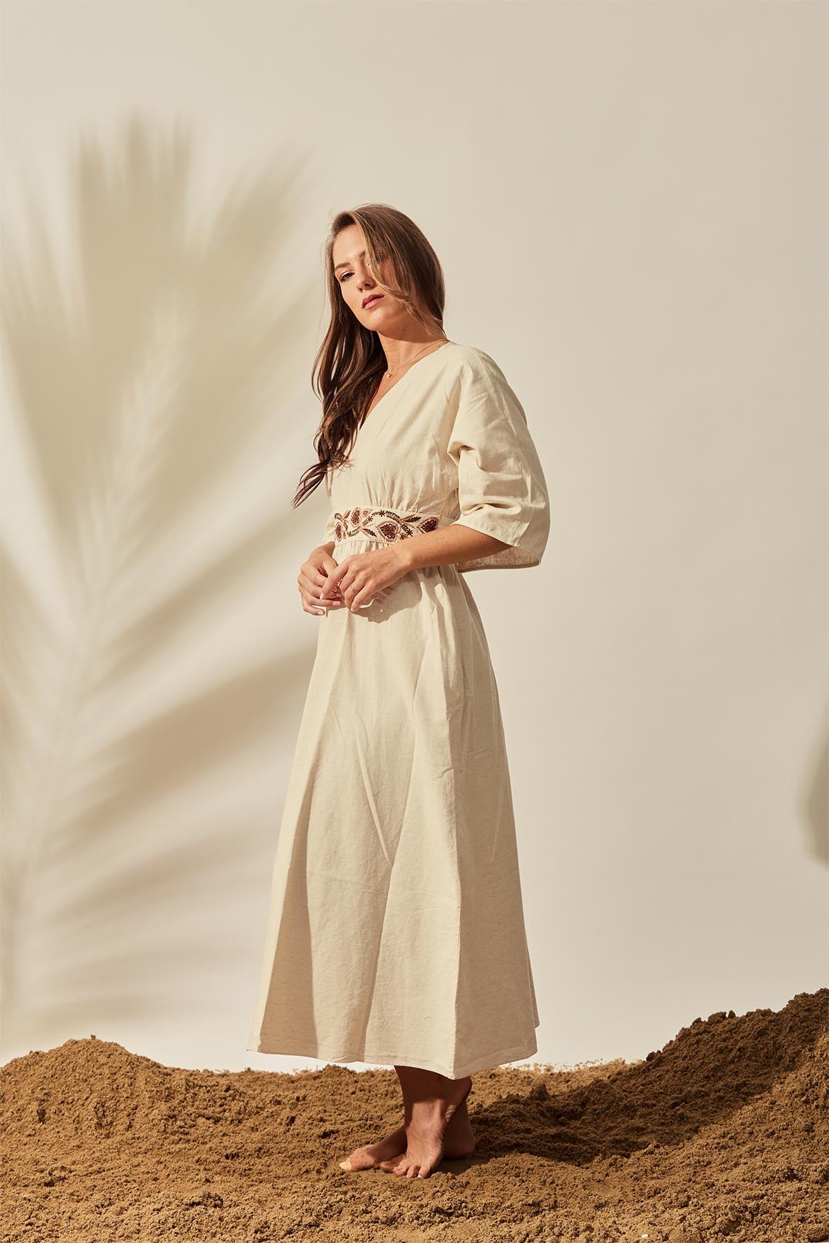 Amara Bloom Linen Dress