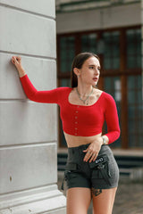 Flame Scarlet crop Top