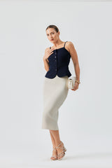 Luxe Harness Blazer Top