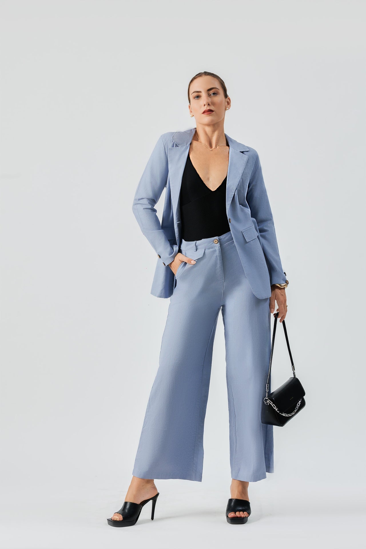 Elowen Loom Linen Blazer