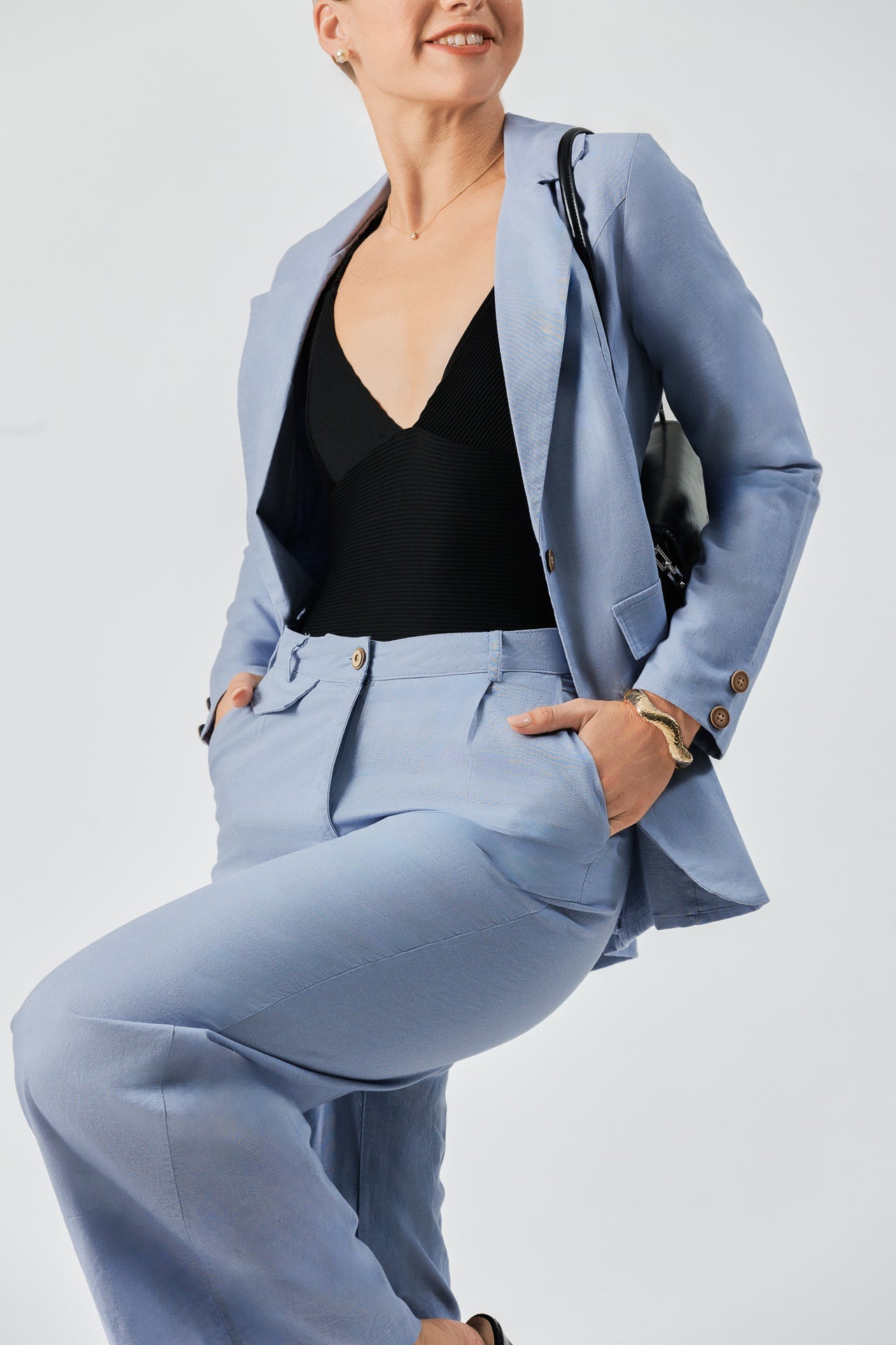 Elowen Loom Linen Blazer