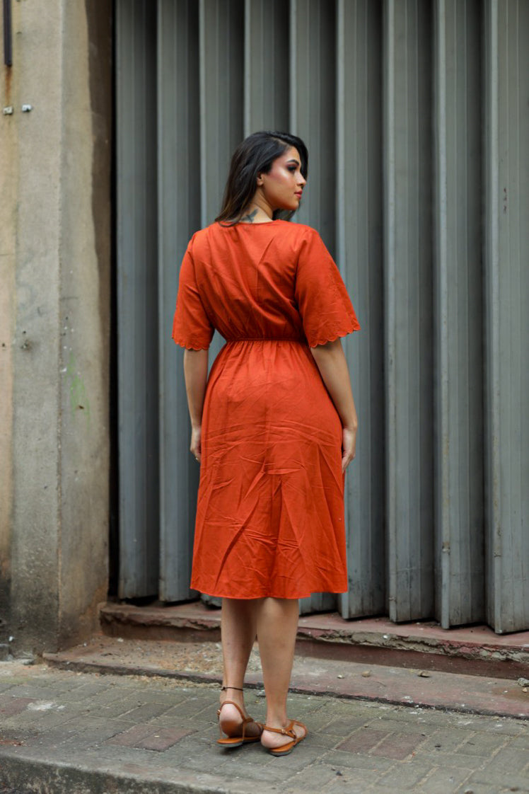 Floral Bloom Linen Dress
