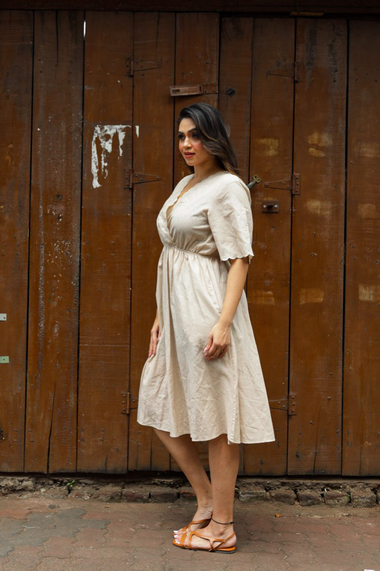 Floral Bloom Linen Dress