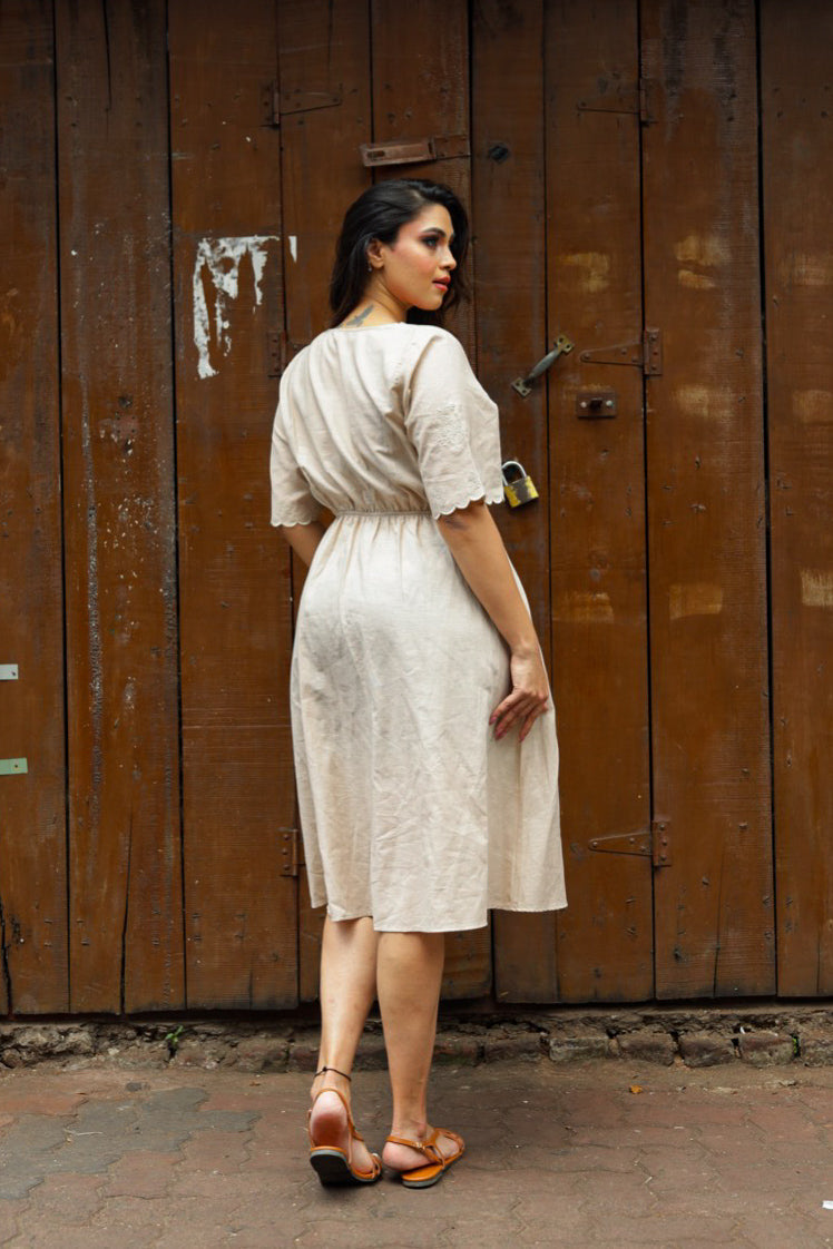 Floral Bloom Linen Dress