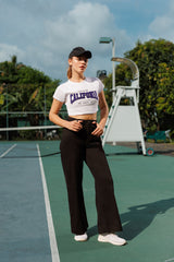 Caluxe Crop Tee