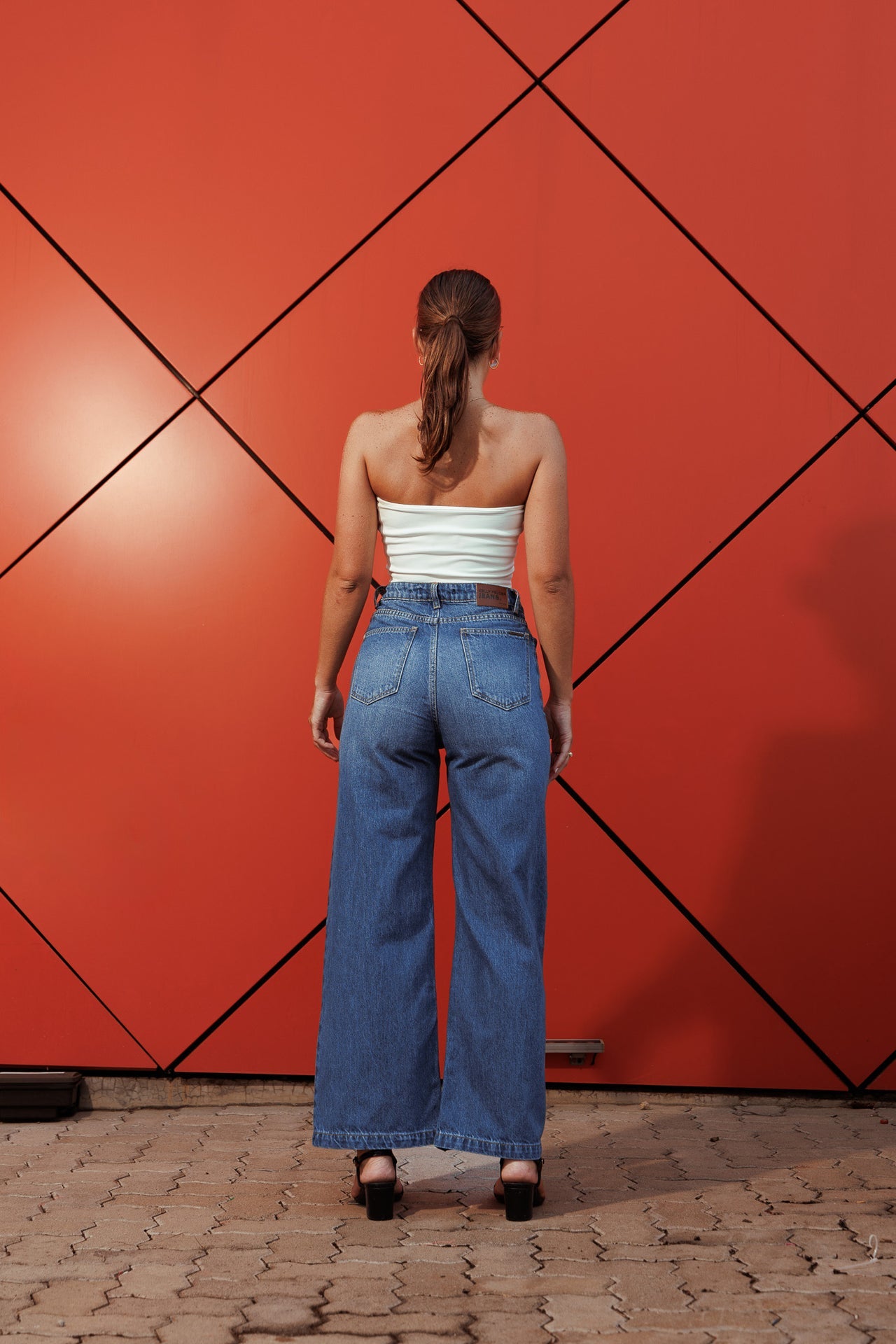 Utility Seam Wide-Leg Jeans In-store 29th Aug