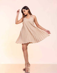 Sunlit Social Pleated Dress