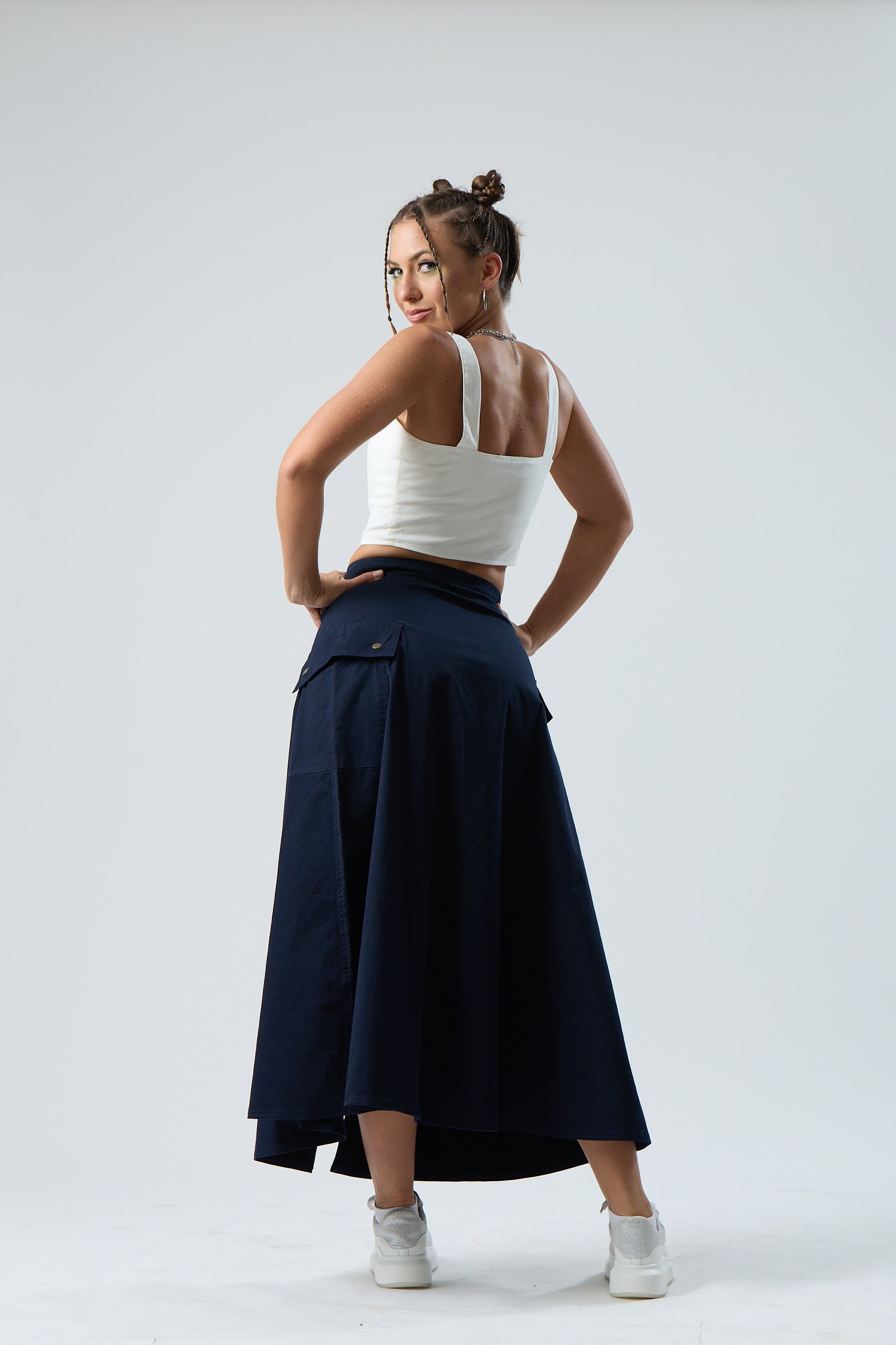 SleekZip Flare Skirt