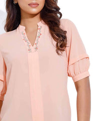 Embroidery Placket Detail WW Top