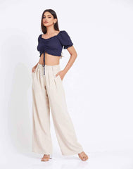 Ella Front Tie Crop Top