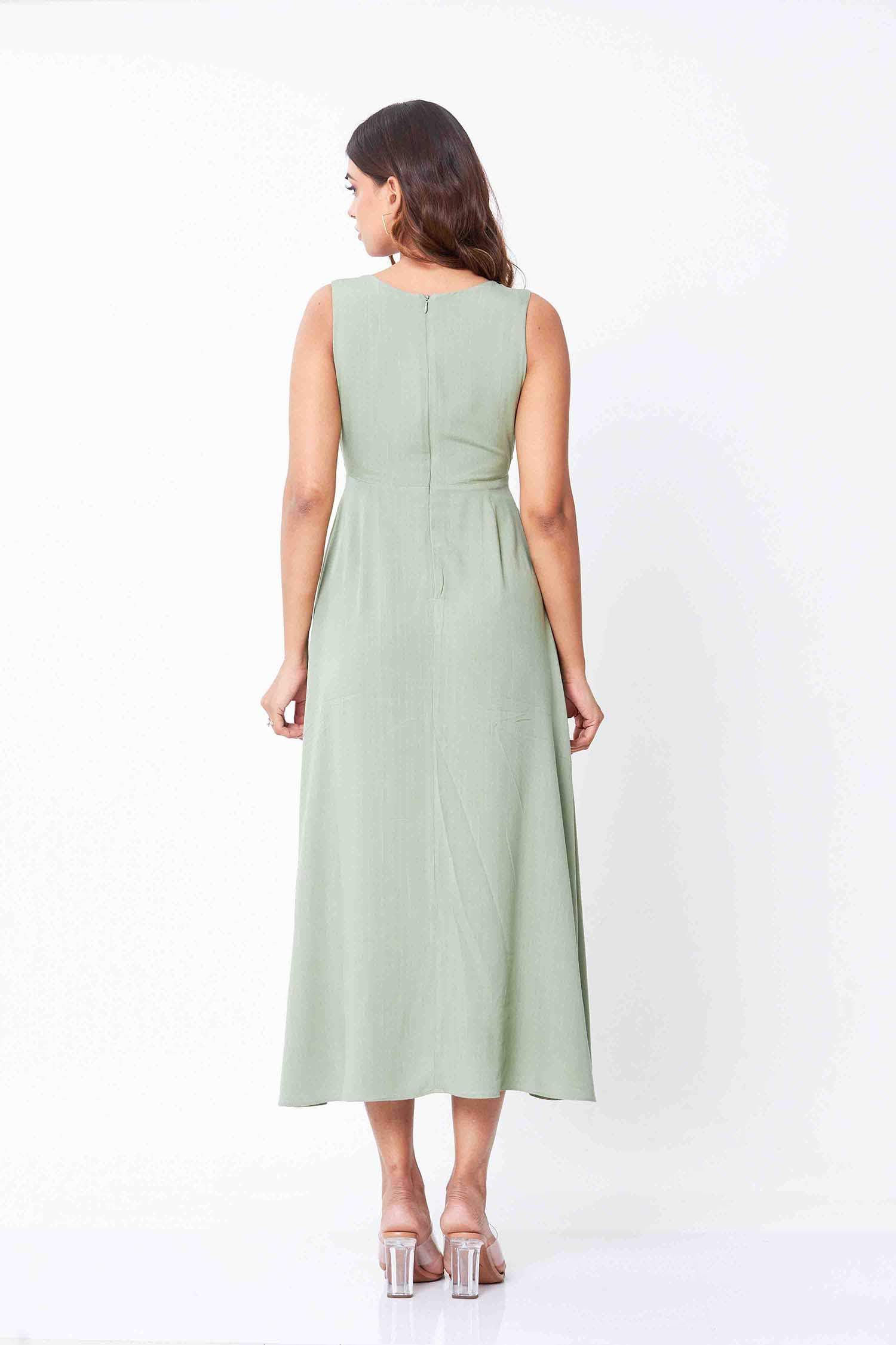 Julia Front Tie Midi Dress