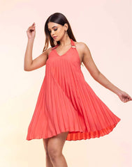 Sunlit Social Pleated Dress