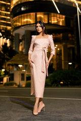 Crimson Desire Midi Dress