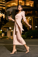 Crimson Desire Midi Dress