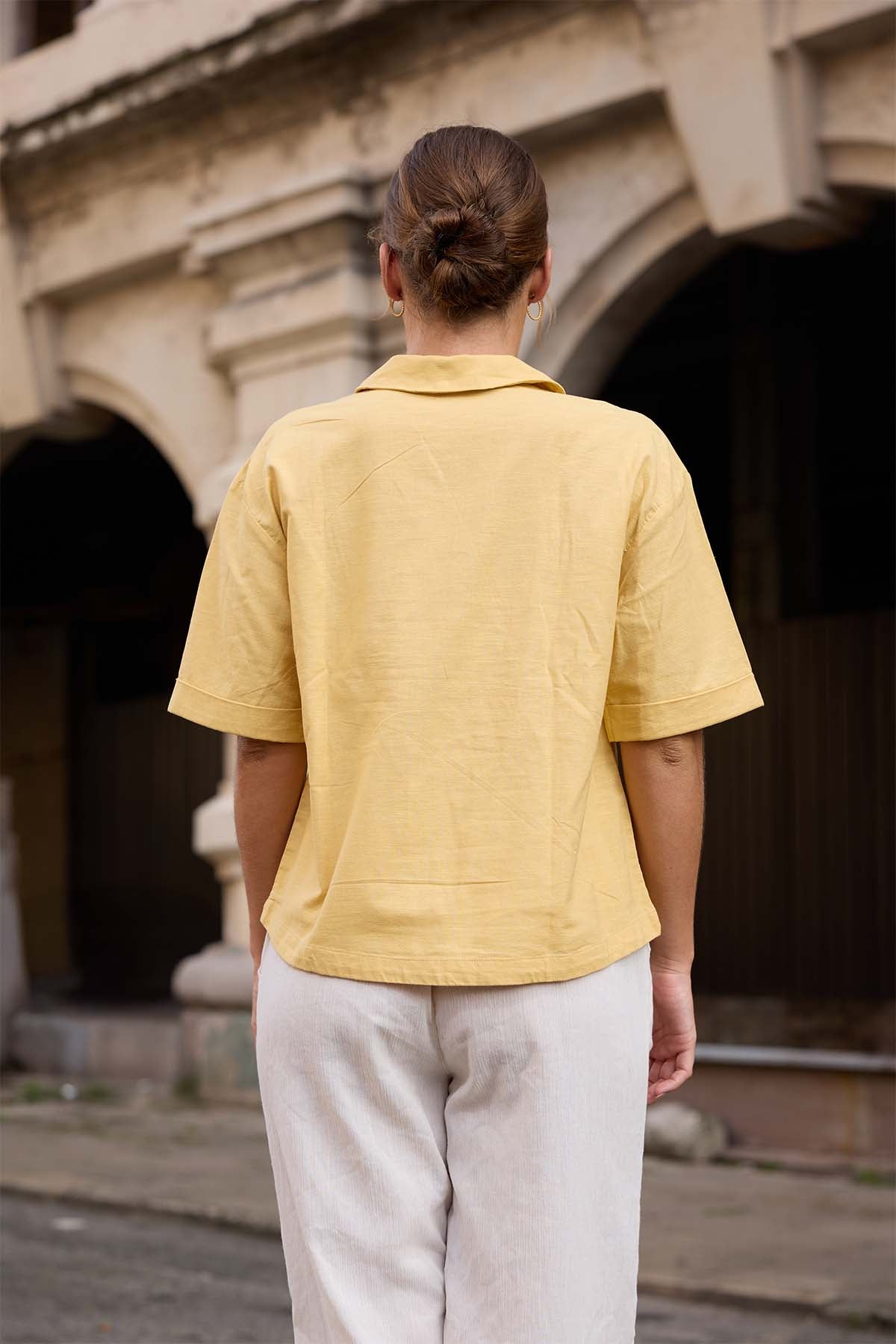 Camille Dawn Linen Top