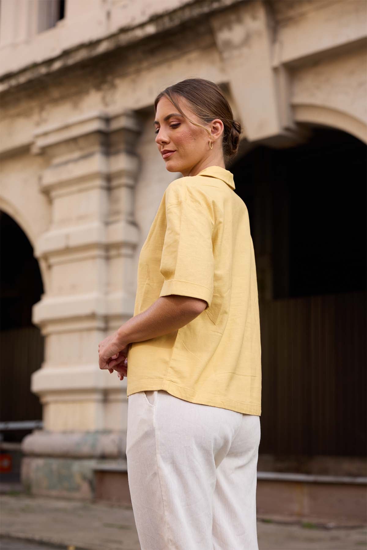 Camille Dawn Linen Top