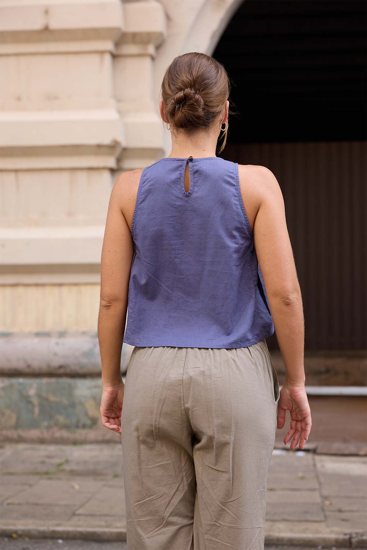 Nola Petal Linen Top