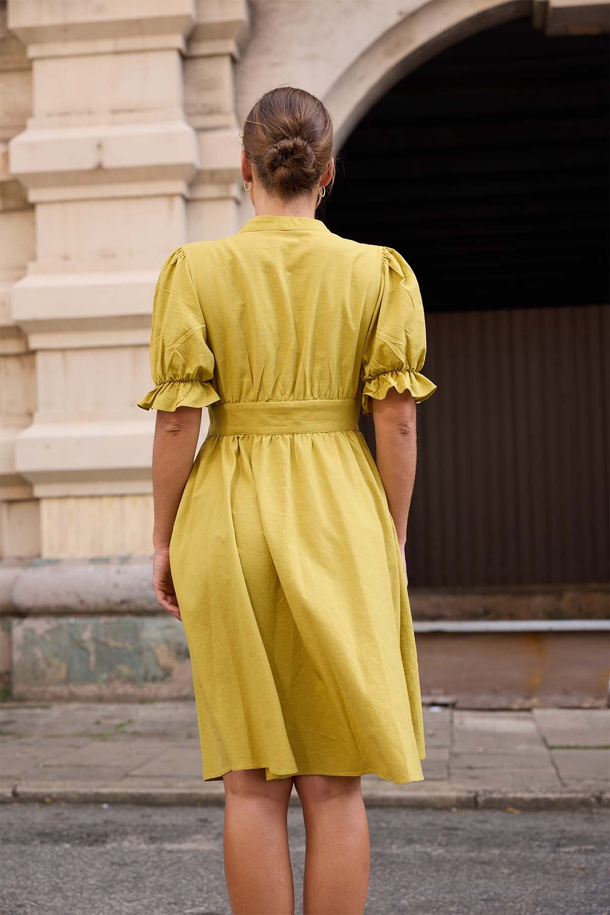 Sunwoven Linen Dress