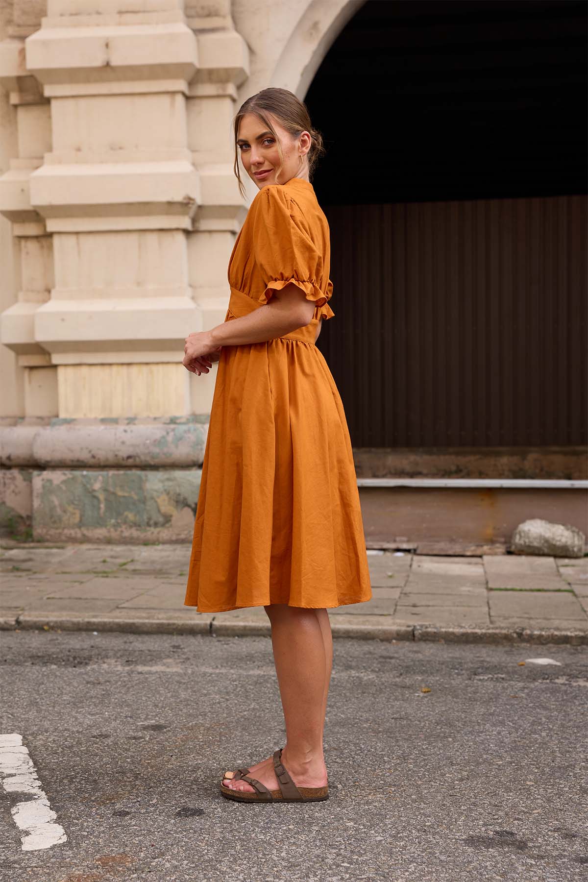 Sunwoven Linen Dress