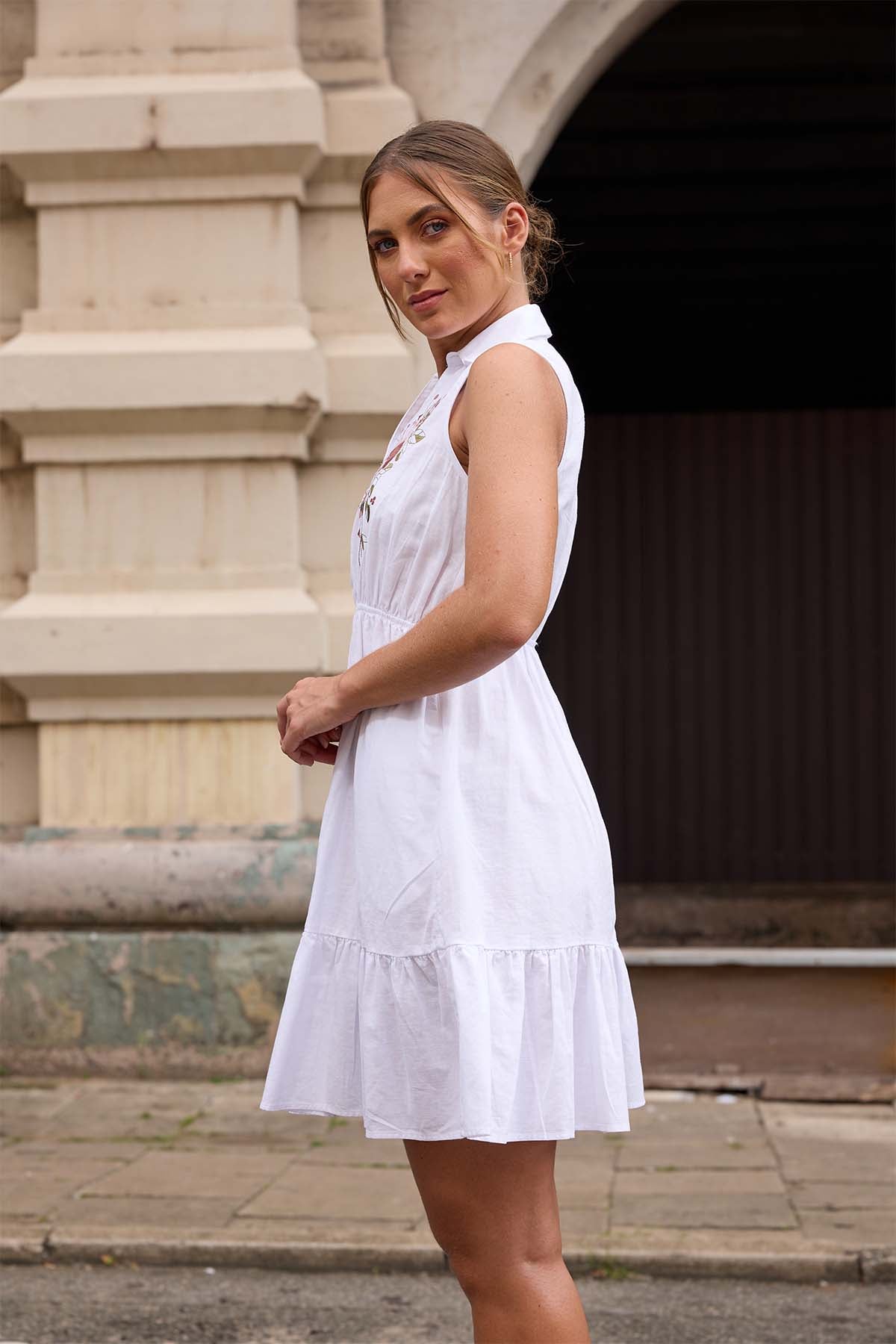 Roselle Linen Dress
