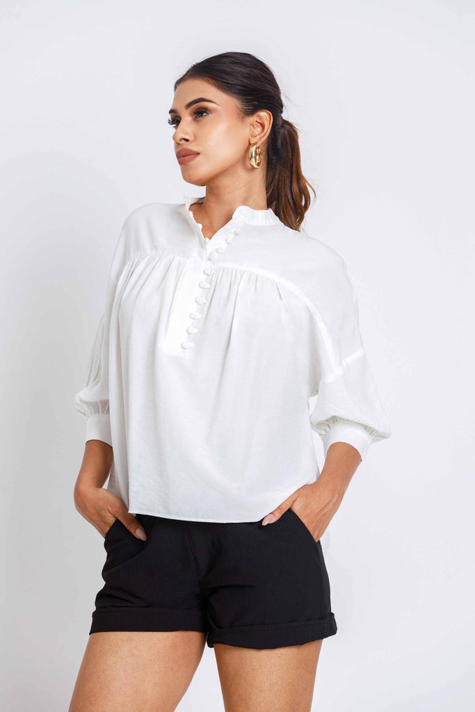 Hazel Button Down Top