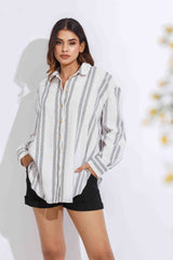 Chilling Day Oversized Linen Shirt