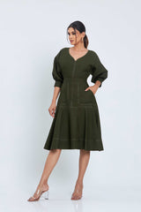 Camila Puff Sleeve Dress